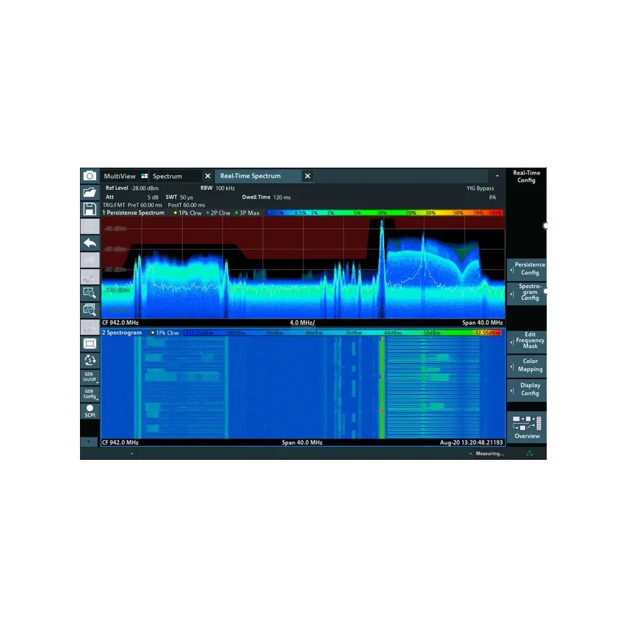 Rohde & Schwarz FPL1-K41R Real-Time Spectrum-meetapplicatie