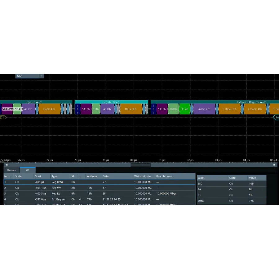 Rohde & Schwarz MXO5C-K550 MIPI Laagsnelheids Protocol Optie