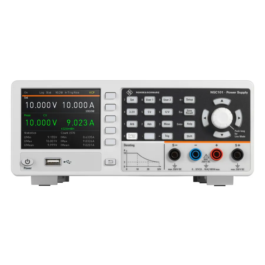 Rohde & Schwarz NGC101 stroomvoeding met enkele uitgang