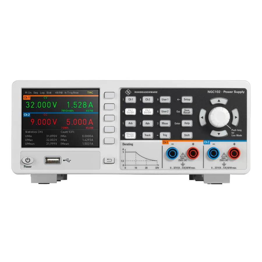 Rohde & Schwarz NGC102-G duaal uitgangs-gelijkstroomvoeding