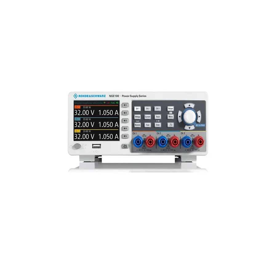 Rohde & Schwarz NGE103B drievoudig uitgangs-gelijkstroomvoeding bundel