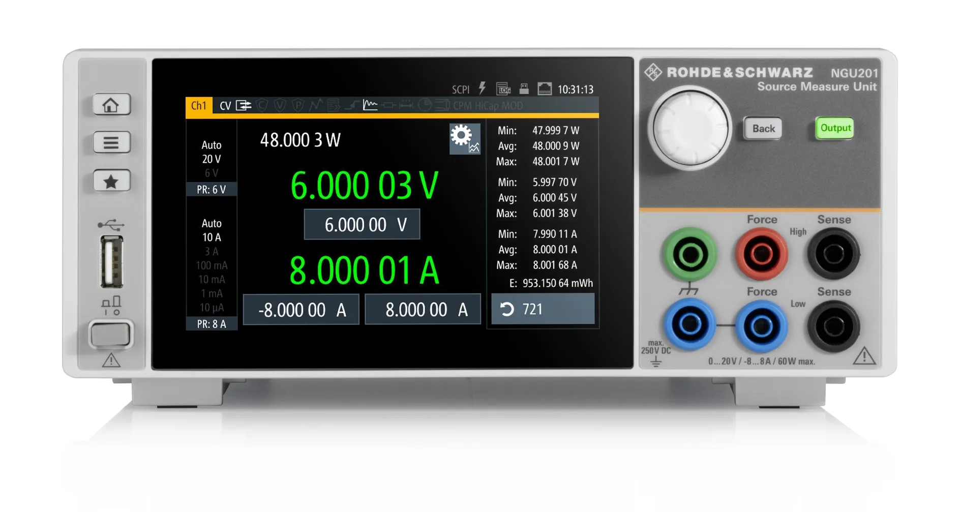 Rohde & Schwarz NGU201COM Bron-Meetapparaat