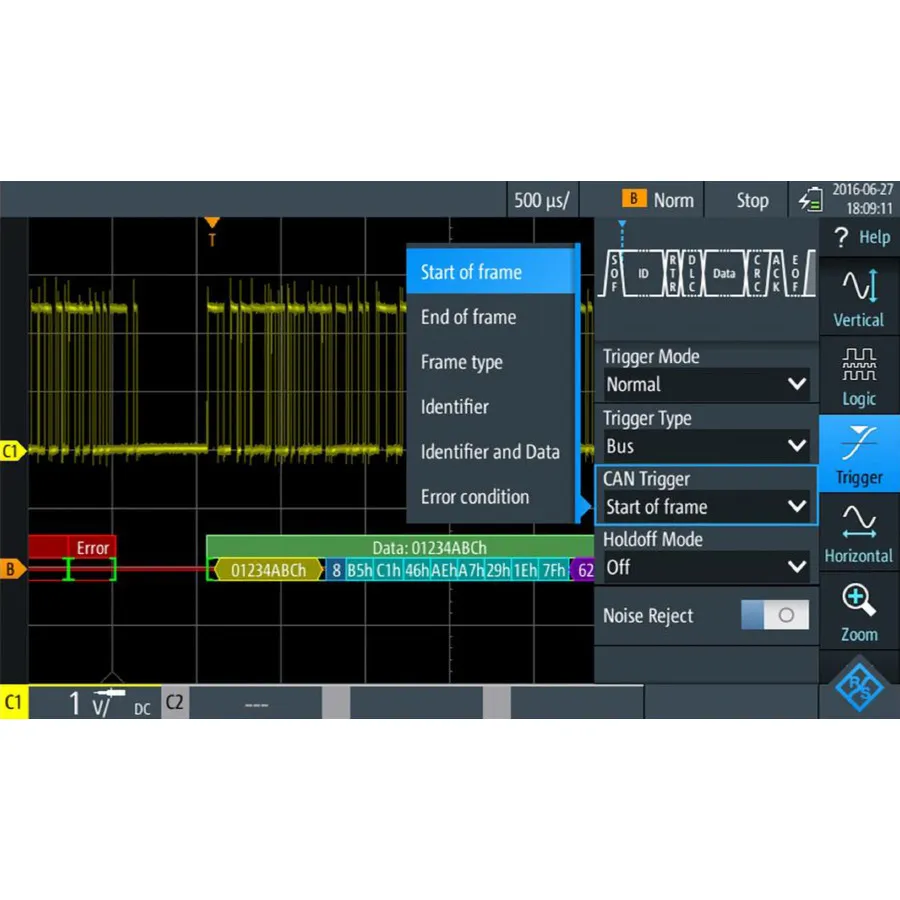 Rohde & Schwarz RTM-K3 CAN/LIN Triggering en Decoding Bundel