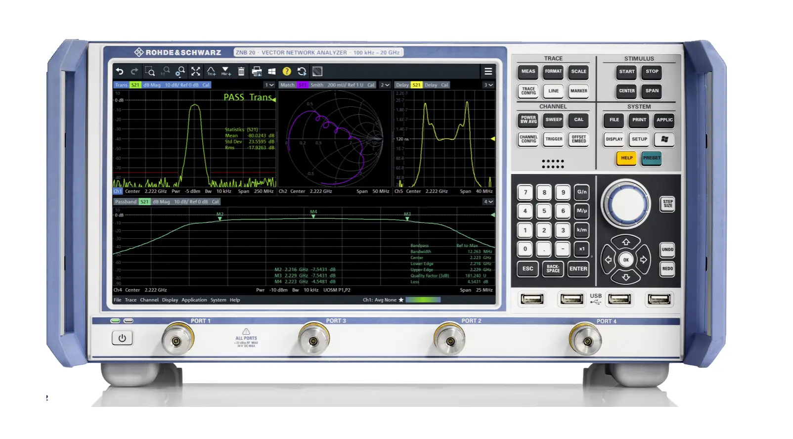 Rohde & Schwarz ZNB43 4-poorts vectornetwerkanalyzer