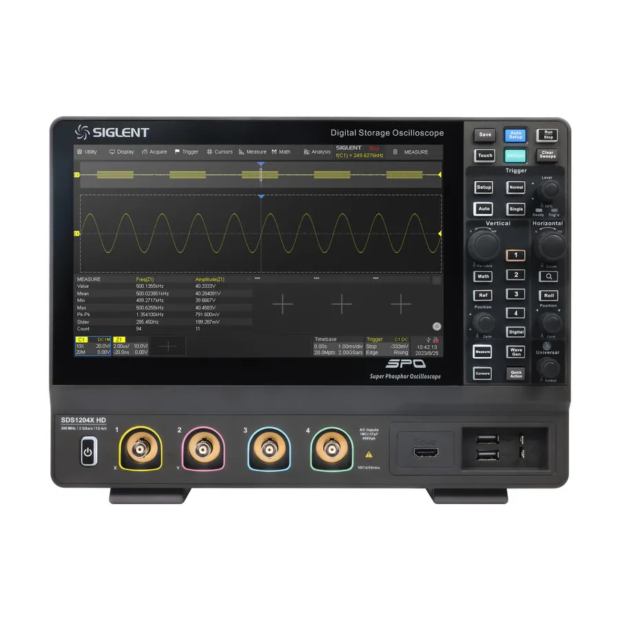 Siglent SDS1204X HD Gemengde Signaal Oscilloscoop