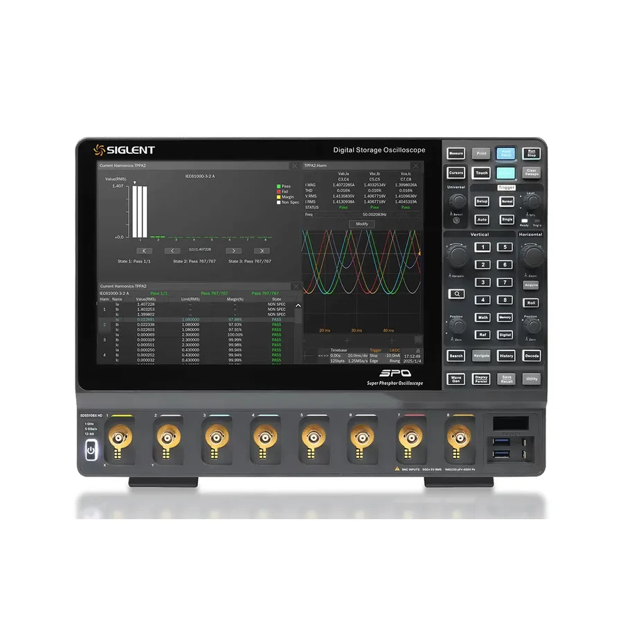 Siglent SDS5108X HD 8-Kanaals Digitale Oscilloscoop