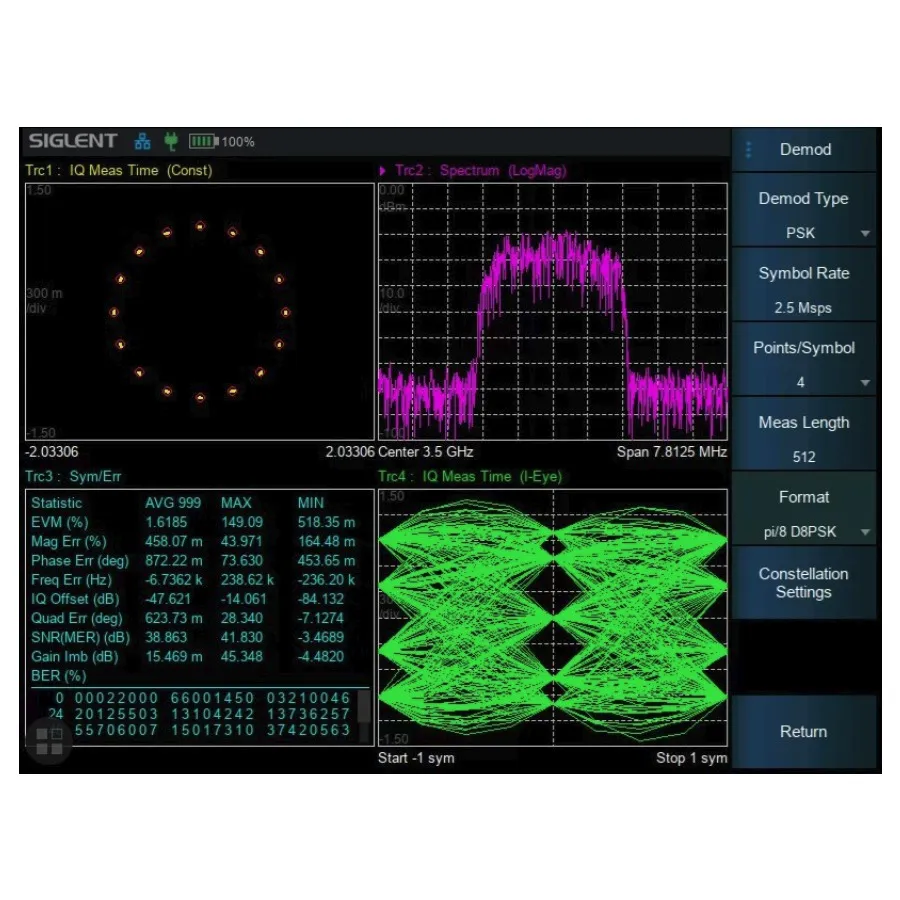Siglent SHA860-DMA Digitale Modulatieanalyse Optie