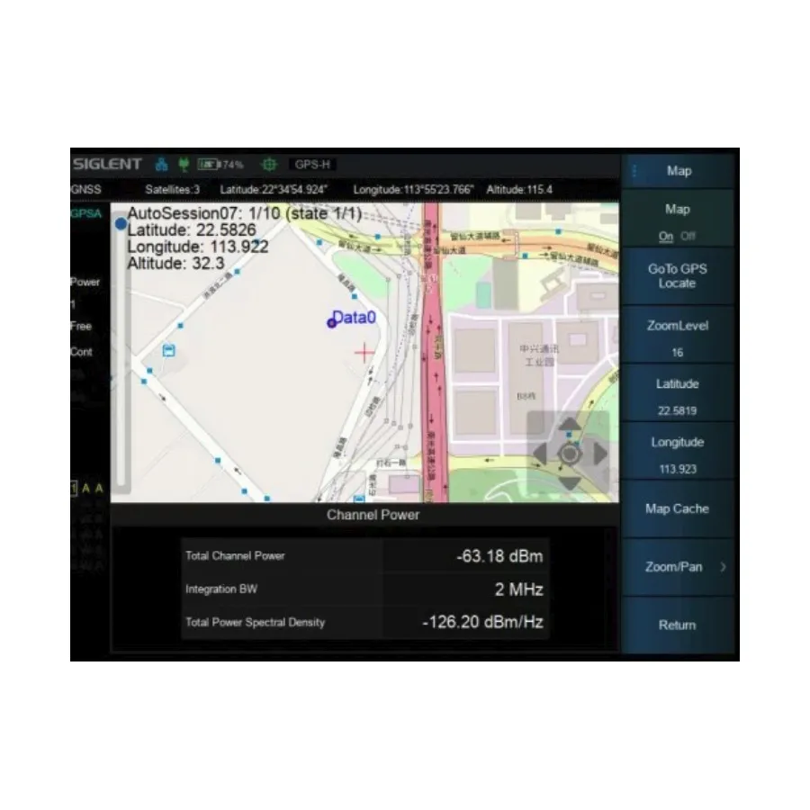Siglent SHA860-MAP optie voor outdoor/indoor signaalafbeelding