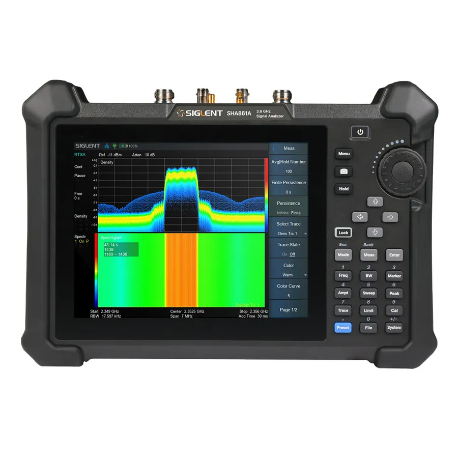Siglent SHA861A handanalyzer voor spectrumanalyse