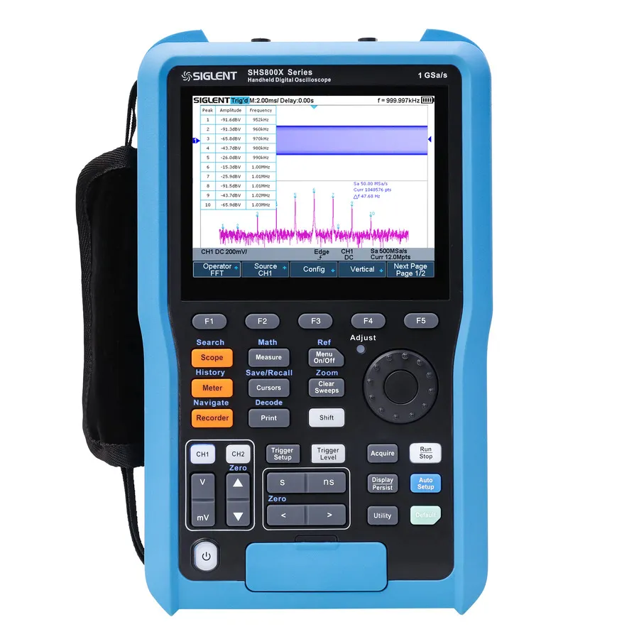 Siglent SHS810X draagbare oscilloscoop