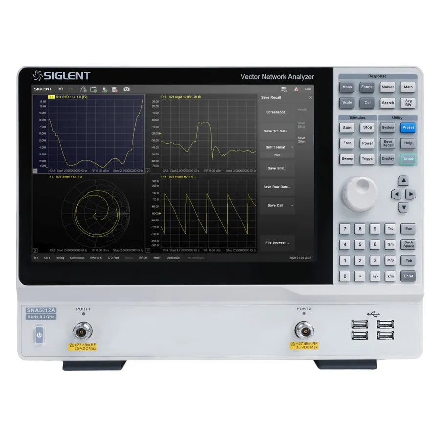 Siglent SNA5012A Vectoriale Netwerkanalysator