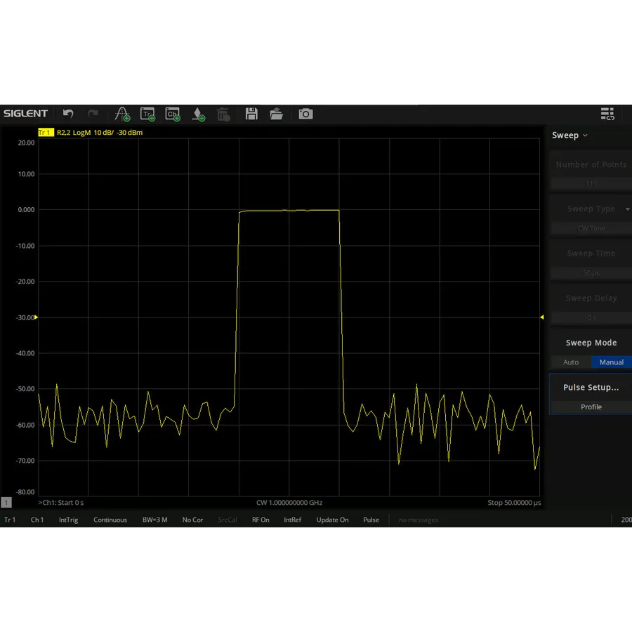 Siglent SNA6000-PM Pulsmetingsoftware