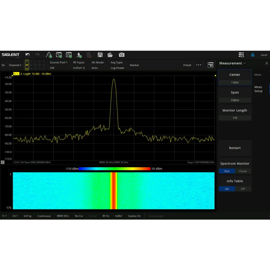 Siglent SNA6000-SA Spectrumanalysesoftware