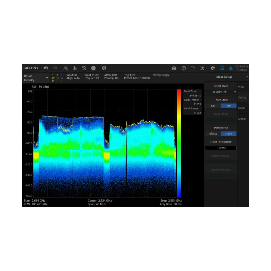 Siglent SSA5000-RTA1 Real-Time Spectrumanalyseopatie