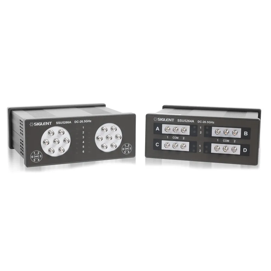 Siglent SSU5266A twee-kanaal SP6T RF mechanische schakelaar