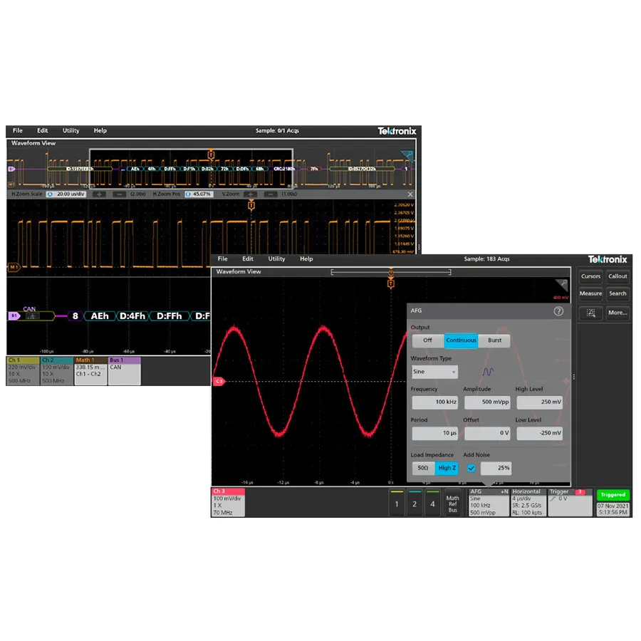 Tektronix 2-ULTIMATE Bundle voor serieprotocol triggering en analyse