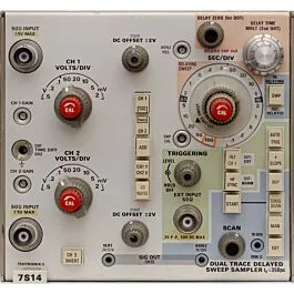 Tektronix 7S14 Duaalkanaal Sampler met Vertraagde Sweep