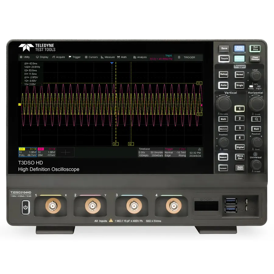 Teledyne LeCroy T3DSO3024HD Digitale Oscilloscoop