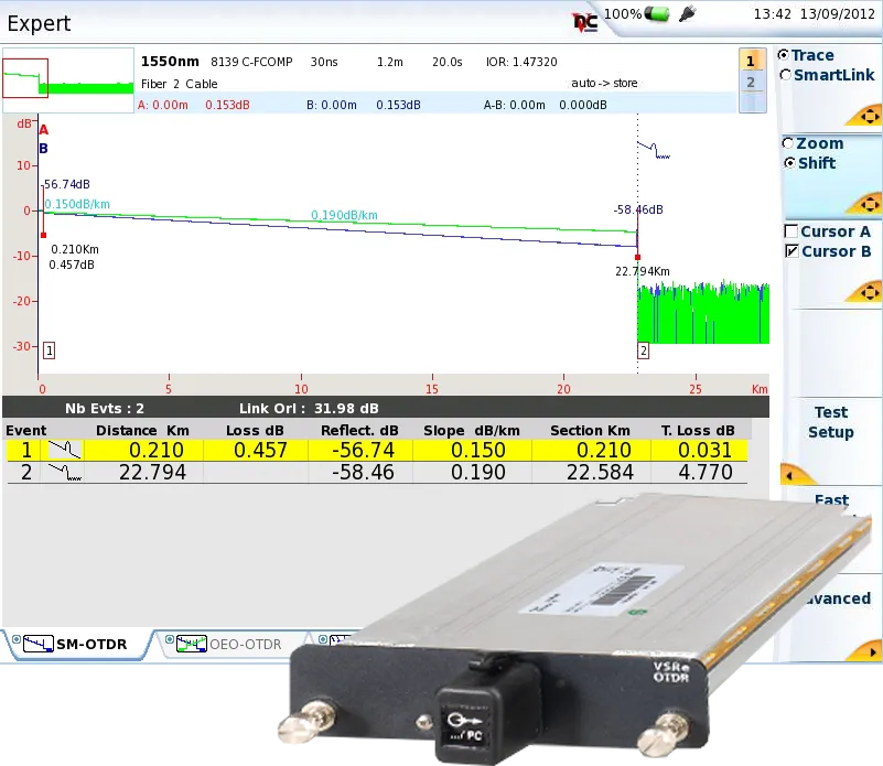 Viavi E81162C In-service 1625 nm OTDR-module