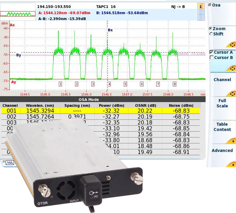 Viavi OSA-110R Optische Spectrumanalyzer